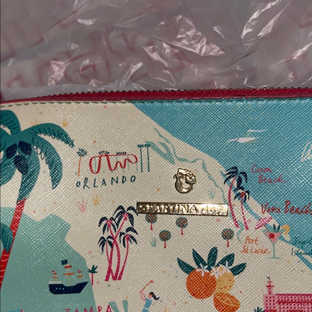 Spartina 449 Florida Carry All Travel Makeup Case - Picture 2 of 7